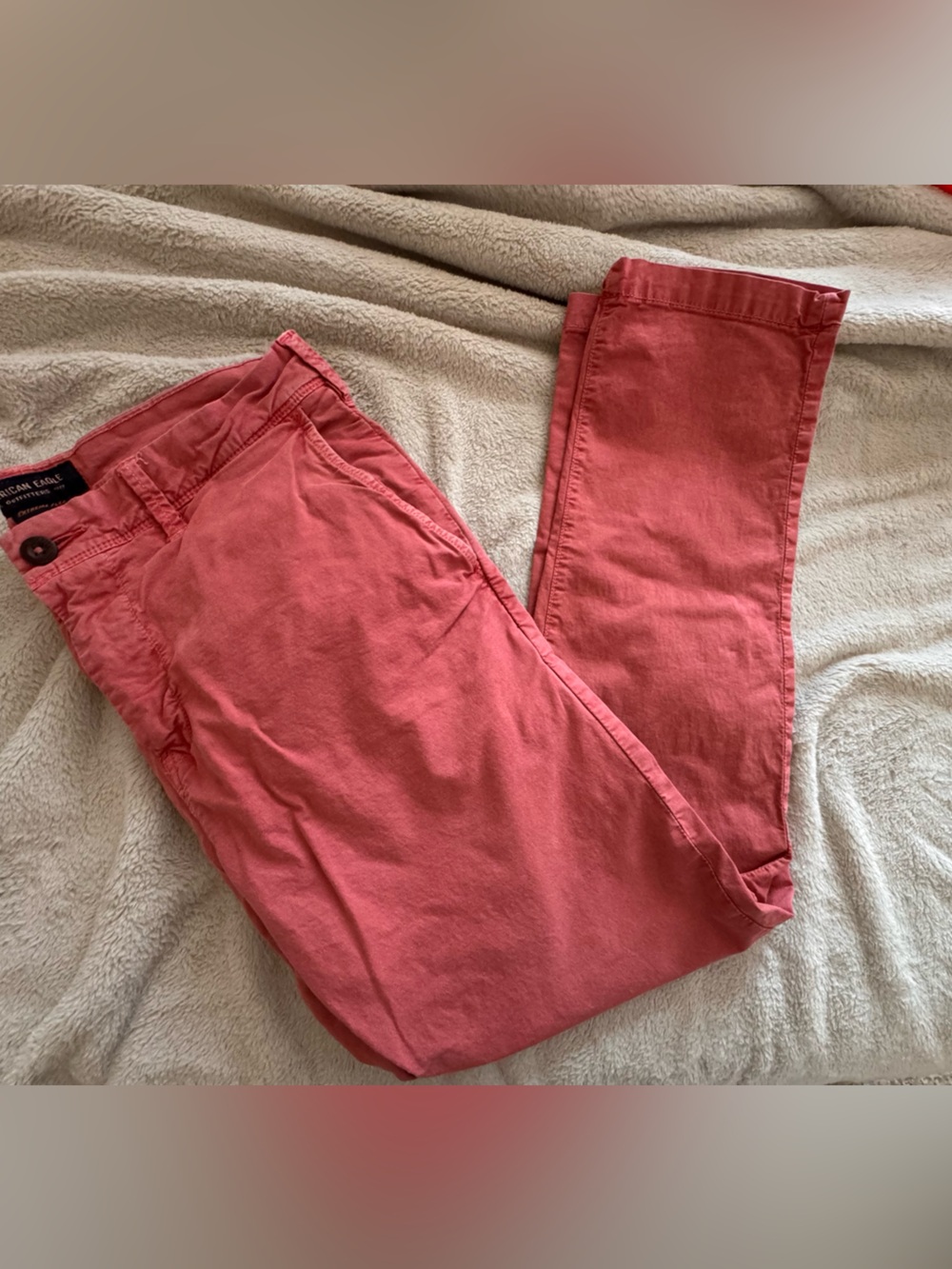 American Eagle Outfitters Coral Pink Pants - Picture 2 of 6